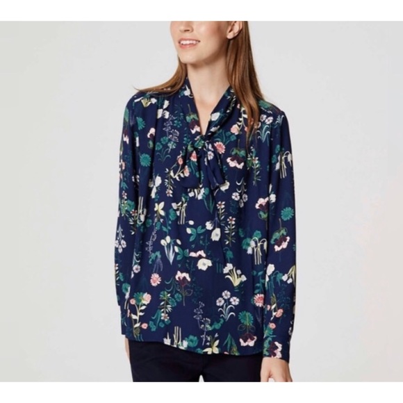 loft floral blouse